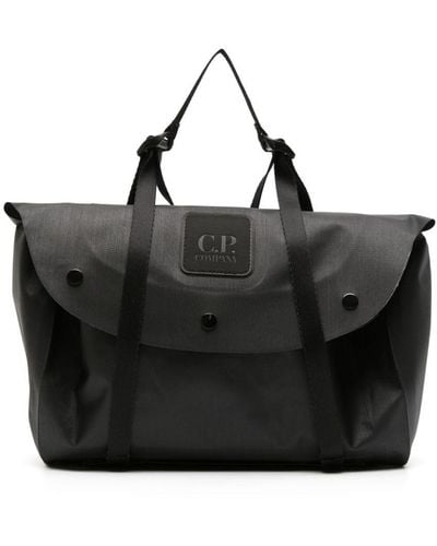 C.P. Company Rubber Reps Logo-patch Belt Bag - Black