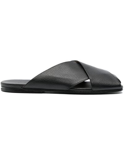 Marsèll Flat Leather Sandals - Black