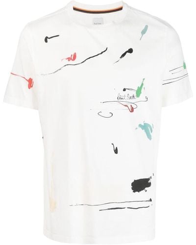 Paul Smith T-Shirt mit grafischem Print - Weiß