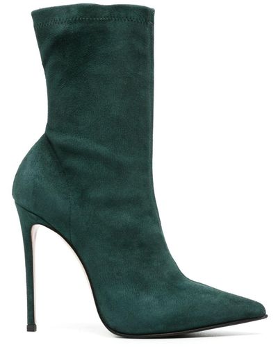 Le Silla Eva 115mm Pointed-toe Boots - Green
