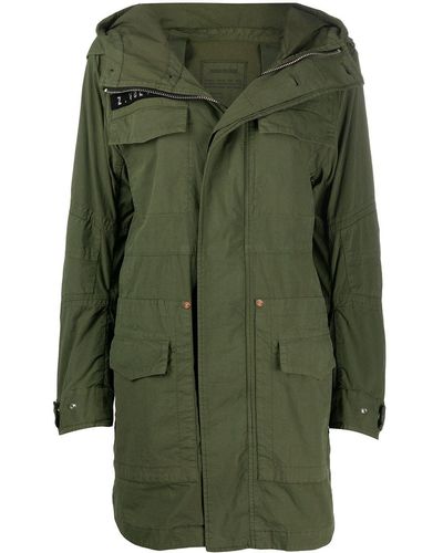 Zadig & Voltaire Parka à capuche King - Vert