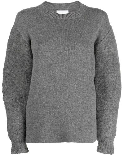 Jil Sander Pullover mit Rundhalsausschnitt - Grau