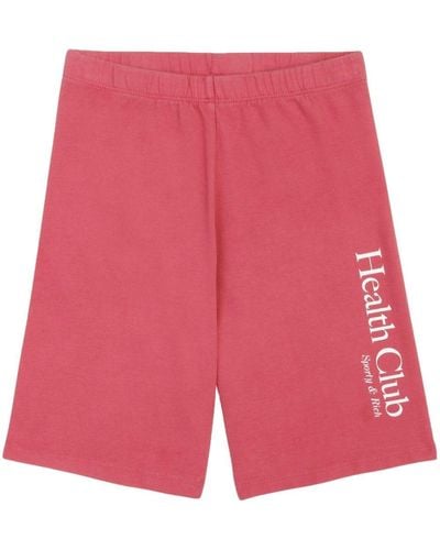 Sporty & Rich Knielange Shorts - Rood
