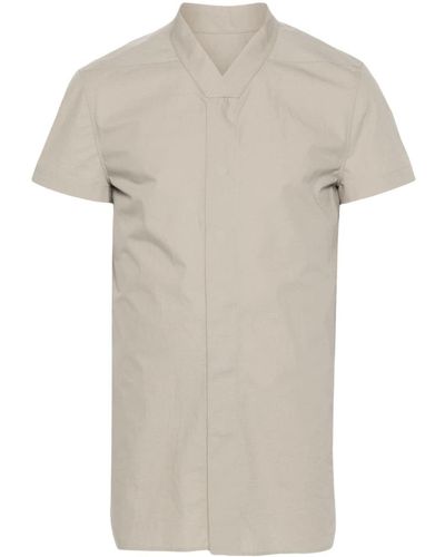 Rick Owens Golf Cotton Shirt - Natural