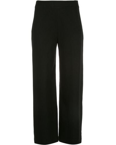 Rosetta Getty Pull-on Cropped Straight Pants - Black
