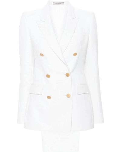Tagliatore Costume à veste à boutonnière croisée - Blanc