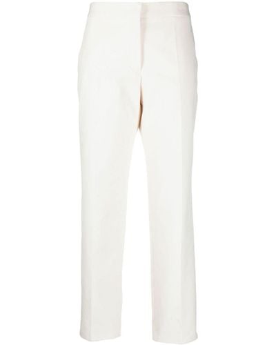 Jil Sander Cotton Cropped Pants - White