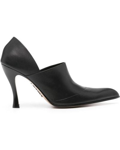 Loewe Comic 95mm Leather Court Shoes - Black