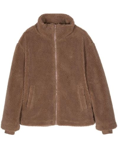 The Upside Giacca Hudson in shearling - Marrone