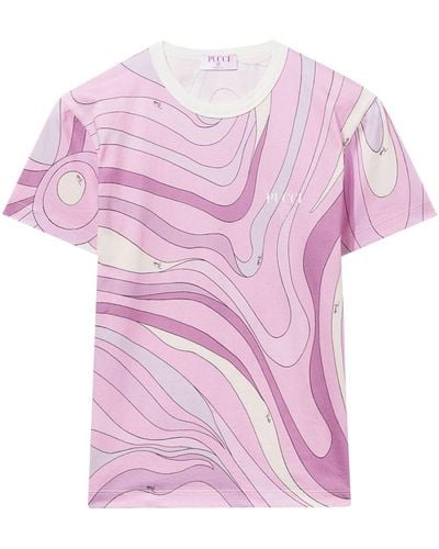 Emilio Pucci Marmo Tシャツ - ピンク