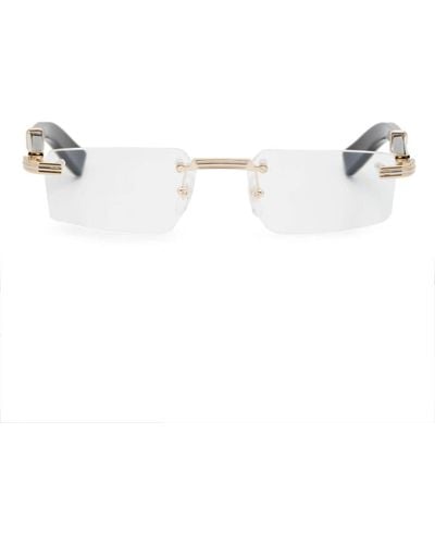 Cartier リムレス スクエア眼鏡フレーム - グレー