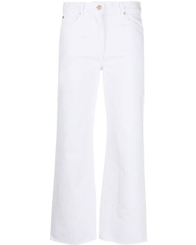 IRO Cropped High-waisted Jeans - White