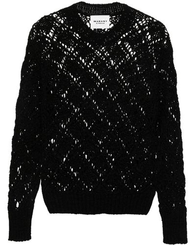 Isabel Marant Joey Open-knit Sweater - Black