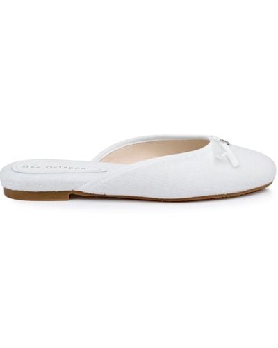Dee Ocleppo Athens Terry-cloth Mules - White