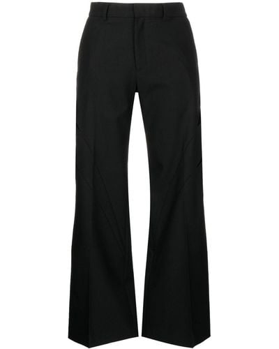 JNBY Pantalones rectos con aberturas - Negro