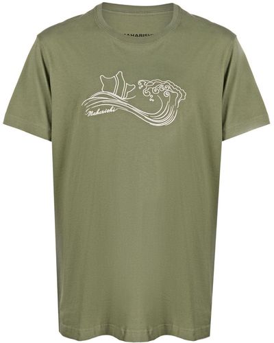 Maharishi T-shirt Met Borduurwerk - Groen