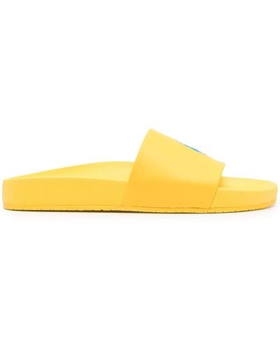 Polo Ralph Lauren Polo Pony Slides - Yellow
