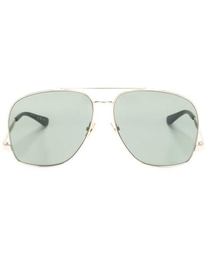 Saint Laurent Leon Oversized-frame Sunglasses - Groen