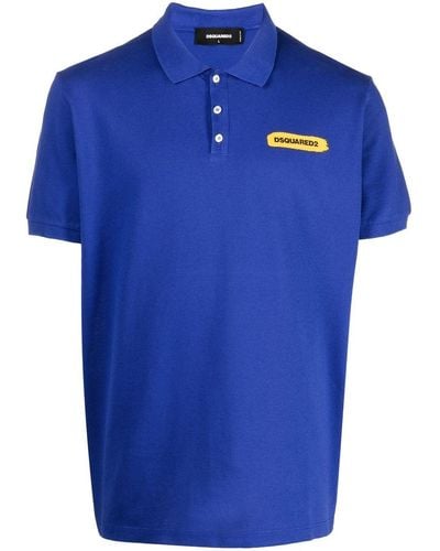 DSquared² Logo-print Polo Shirt - Blue