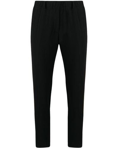Blanca Vita Side-strip Slim Trousers - Black