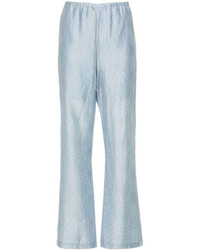 Rodebjer Lunara straight-leg trousers - Blau