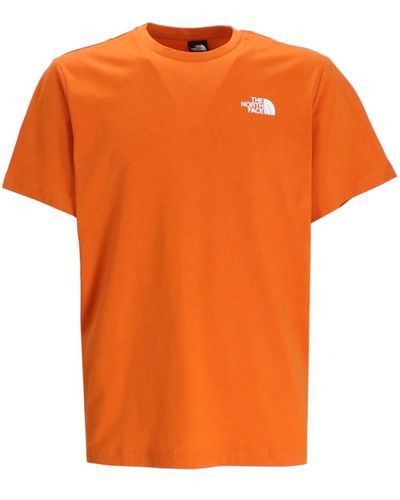 The North Face T-shirt con stampa - Arancione