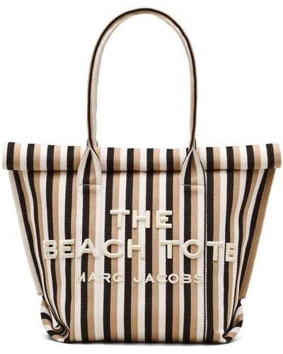 Marc Jacobs The Woven Stripe Beach Tote Tasche - Weiß