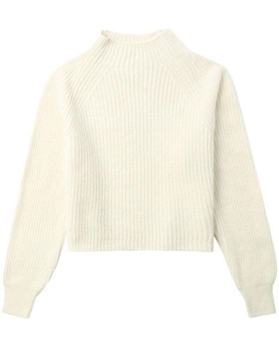 Closed Alpaca-wool Sweater - White
