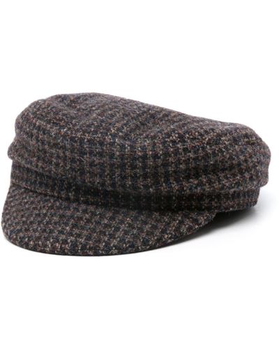 Isabel Marant Casquette gavroche Gorra Evie en tweed - Noir