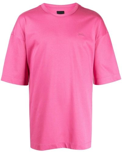 Juun.J Graphic-print Cotton T-shirt - Pink