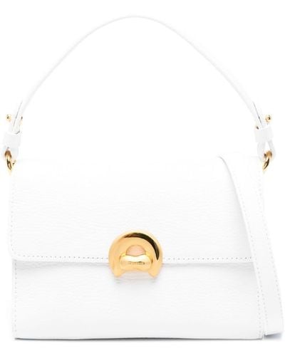 Coccinelle Small Binxie Leather Cross Body Bag - White