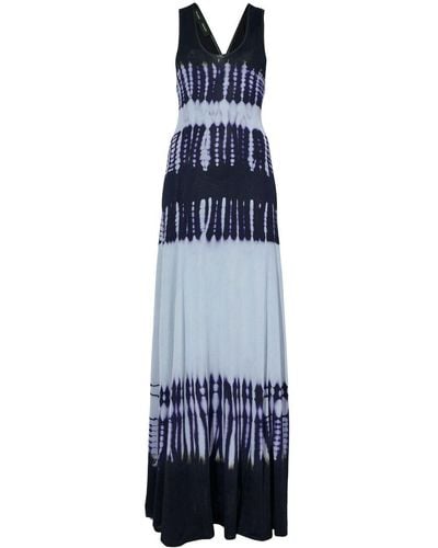 Proenza Schouler Midi-jurk Met Tie-dye Print - Blauw