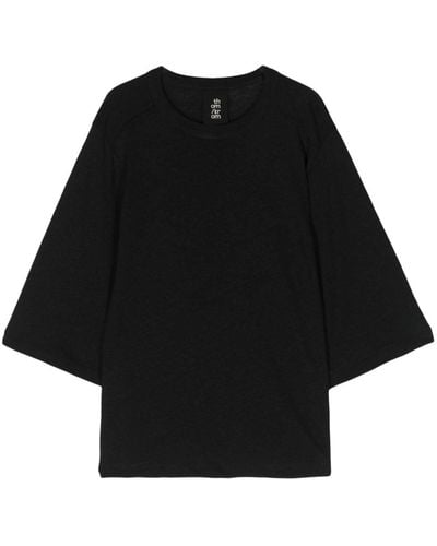 Thom Krom Crew-neck Fine-knit T-shirt - Black