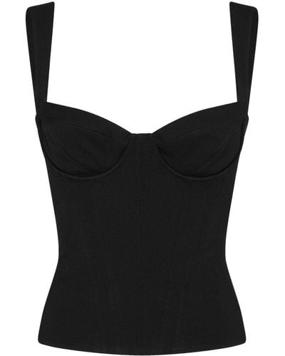 DSquared² Top in stile corsetto - Nero