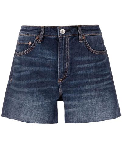 Rag & Bone Dre Denim Mini Shorts - Blue