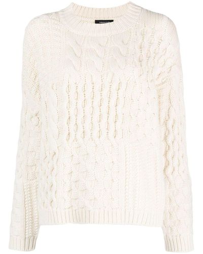 Fabiana Filippi Cable-knit Cashmere Sweater - Natural