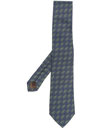 Church's Cravate en soie à motif abstrait - Bleu