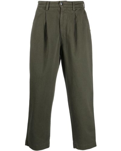 Societe Anonyme Tapered-Jeans mit Faltendetail - Grün
