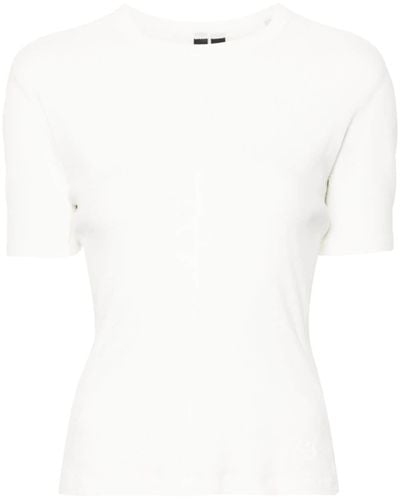 Y-3 Seam-detail Cotton T-shirt - White