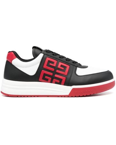 Givenchy G4 Leather Trainers - Red