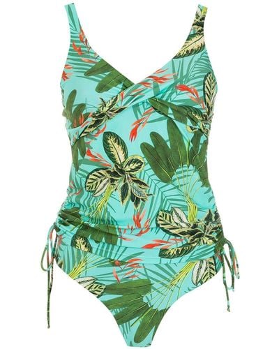 Lygia & Nanny Bruma Tropical Print Swimsuit - Green