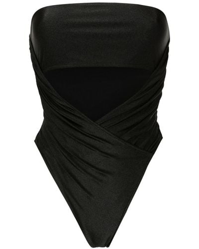 Adriana Degreas Strapless Stretch-design Swimsuit - Black