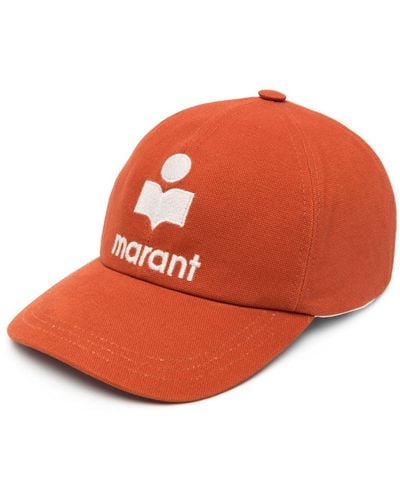 Isabel Marant Honkbalpet Met Geborduurd Logo - Oranje