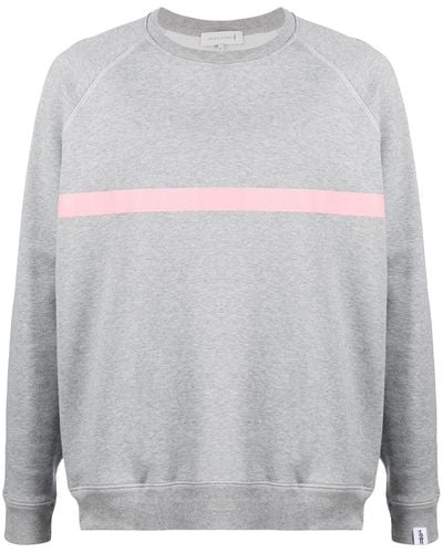 Mackintosh Sweatshirt mit Streifendetail - Grau