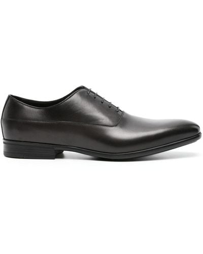 Doucal's Oxford-Schuhe aus Lackleder - Grau