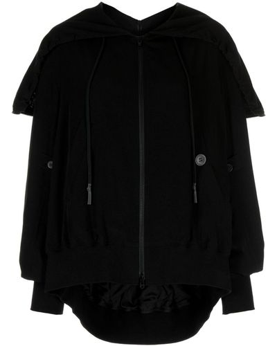 Yohji Yamamoto オーバーサイズカラー ジャケット - ブラック
