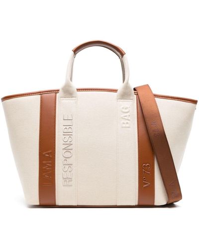 V73 Responsibility Summe Canvas Tote Bag - Natural