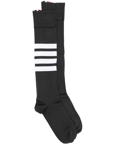 Thom Browne Socken mit Streifen - Grau