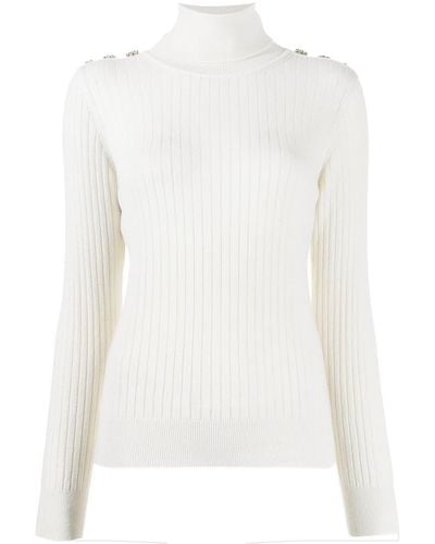 Erdem Bessy Roll-neck Sweater - White