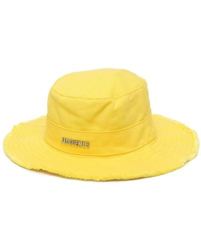 Jacquemus Le Bob Artichaut Cotton Bucket Hat - Yellow